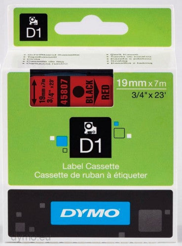 Fita Dymo DYMO 45807 / Vermelho e Preto_0