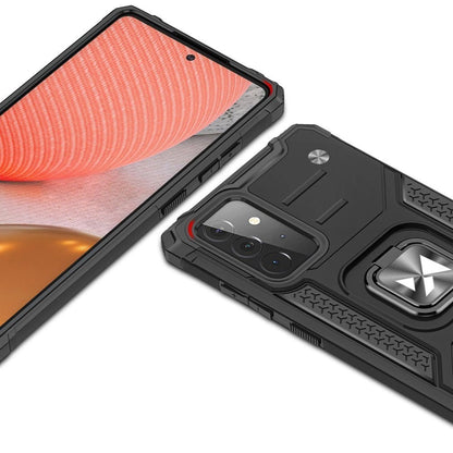 Wozinsky Ring Armor Case Kickstand Tough Rugged Cover for Samsung Galaxy A72 4G red_1