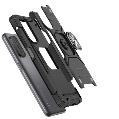 Wozinsky Ring Armor Case Kickstand Tough Rugged Cover for Samsung Galaxy A72 4G blue_2