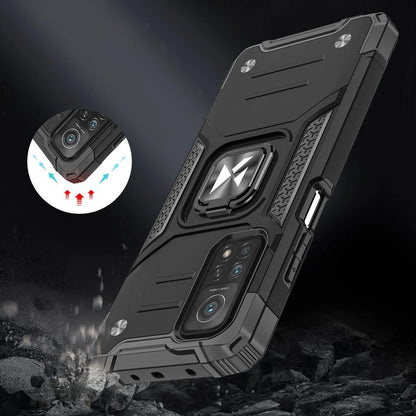 Wozinsky Ring Armor Case Kickstand Tough Rugged Cover for Samsung Galaxy A72 4G blue_6