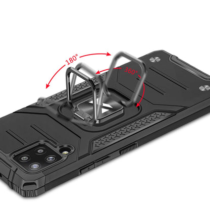 Wozinsky Ring Armor Case Kickstand Tough Rugged Cover for Samsung Galaxy A42 5G black_4