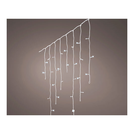 Cortina led icicle lights intermitentes, 240 leds branco frio, ip44 5,8m_0