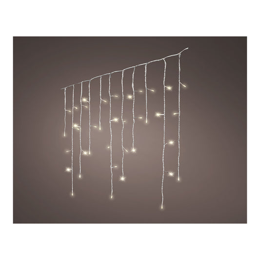 Cortina led icicle lights, 240 leds, multifunÃ§Ãµes, luz quente, para exteriores, 5,8 m_0