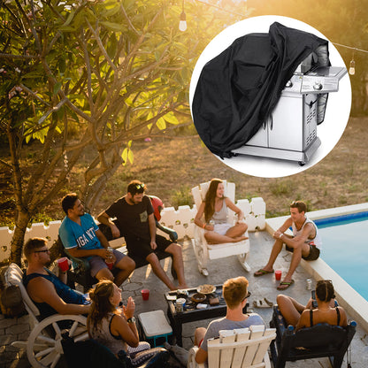 Waterproof grill cover, bicycle cover, bike cover, garden furniture cover, XXL cover, black_4