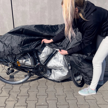 Waterproof grill cover, bicycle cover, bike cover, garden furniture cover, XXL cover, black_12