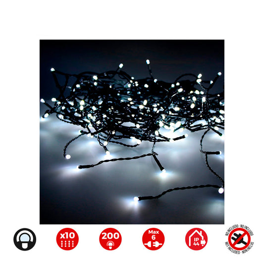 Cortina led easy-connect 10 tiras 200 leds branco frio ip44 2x2m_0