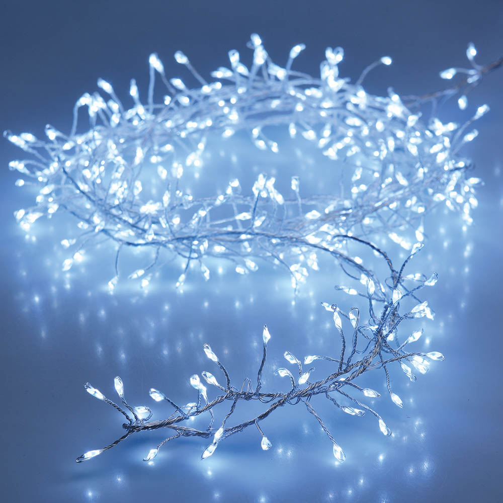 Grinalda a pilhas tipo espinho fixa 100 leds branco frio ip20 1,5m_0