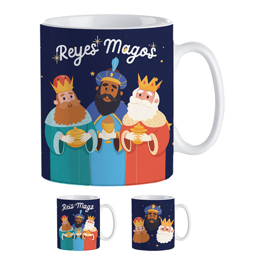 Canecas reis magos 330 ml em caixa presente, modelos variados_0