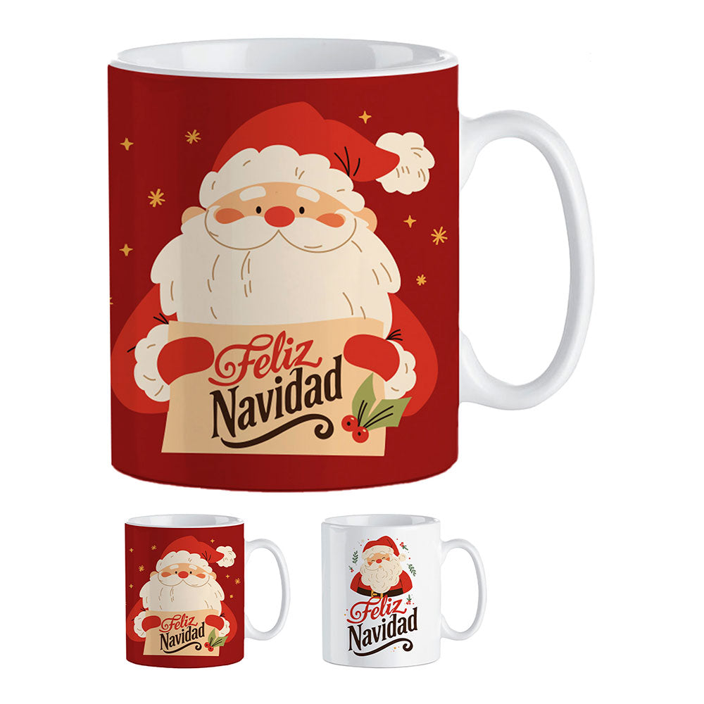 Caneca pai natal 330 ml em caixa presente, cores sortidas_0