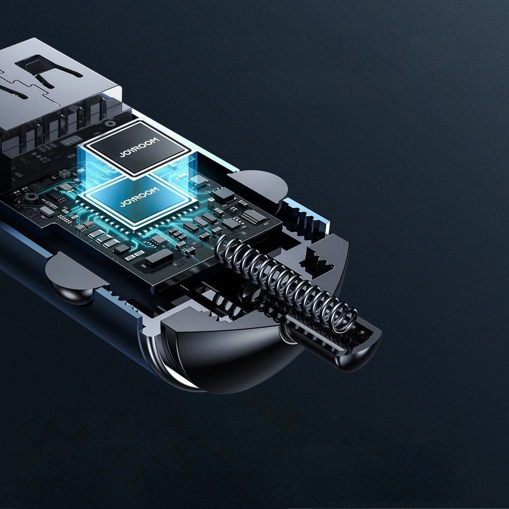 Joyroom fast car charger USB Type C / USB 45 W 5 A Power Delivery Quick Charge 3.0 AFC SCP gray (C-A35)_8