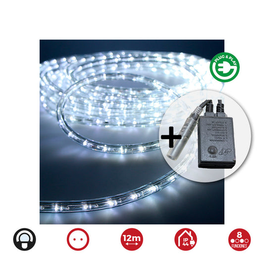 Kit flexiled multifunÃ§Ãµes branco frio ip44 12m_0