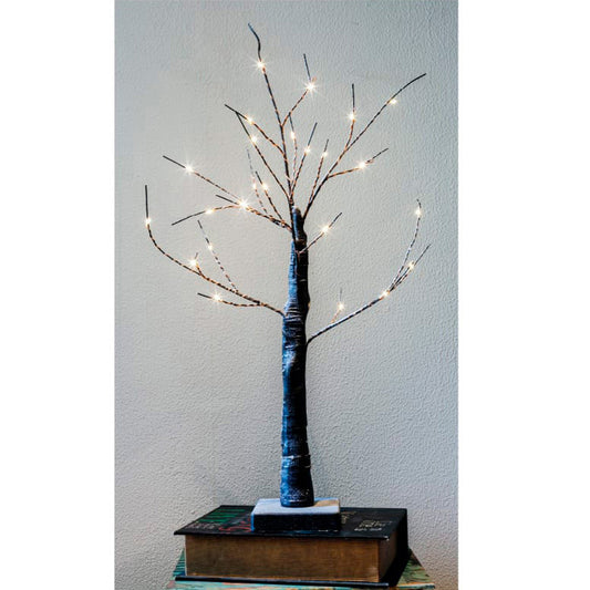 Ãrvore 3d sakura 60cm 24 leds branco quente, a pilhas (3xaa)_0