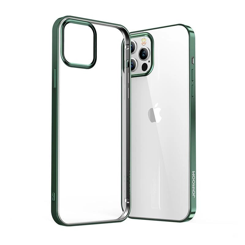Joyroom New Beautiful Series ultra thin case with electroplated frame for iPhone 12 Pro Max green (JR-BP796)_0