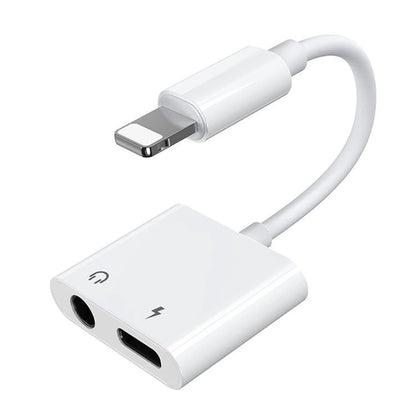 Joyroom S-Y104 headphone adapter Lightning - Lightning / mini jack 3.5mm - white_0