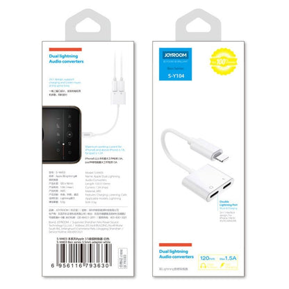 Audio Adapter Dual Lightning Joyroom S-Y104 (white)_4