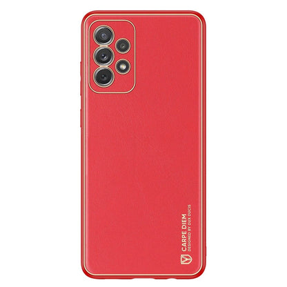Dux Ducis Yolo elegant case made of soft TPU and PU leather for Samsung Galaxy A72 4G red_1