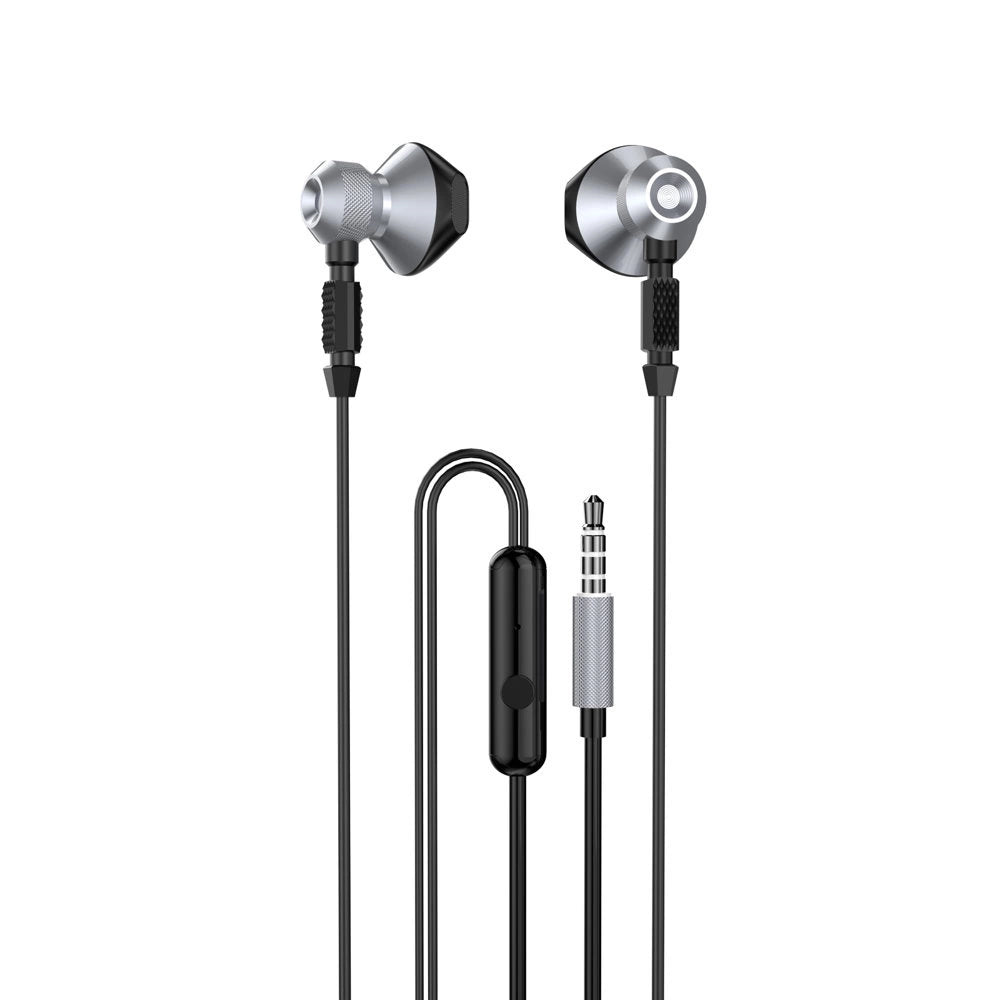 Dudao Metal Wired Earbuds 3.5mm Mini Jack Gray (X2C-Gray)_0