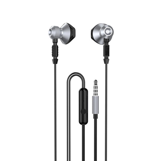 Dudao Metal Wired Earbuds 3.5mm Mini Jack Gray (X2C-Gray)_0