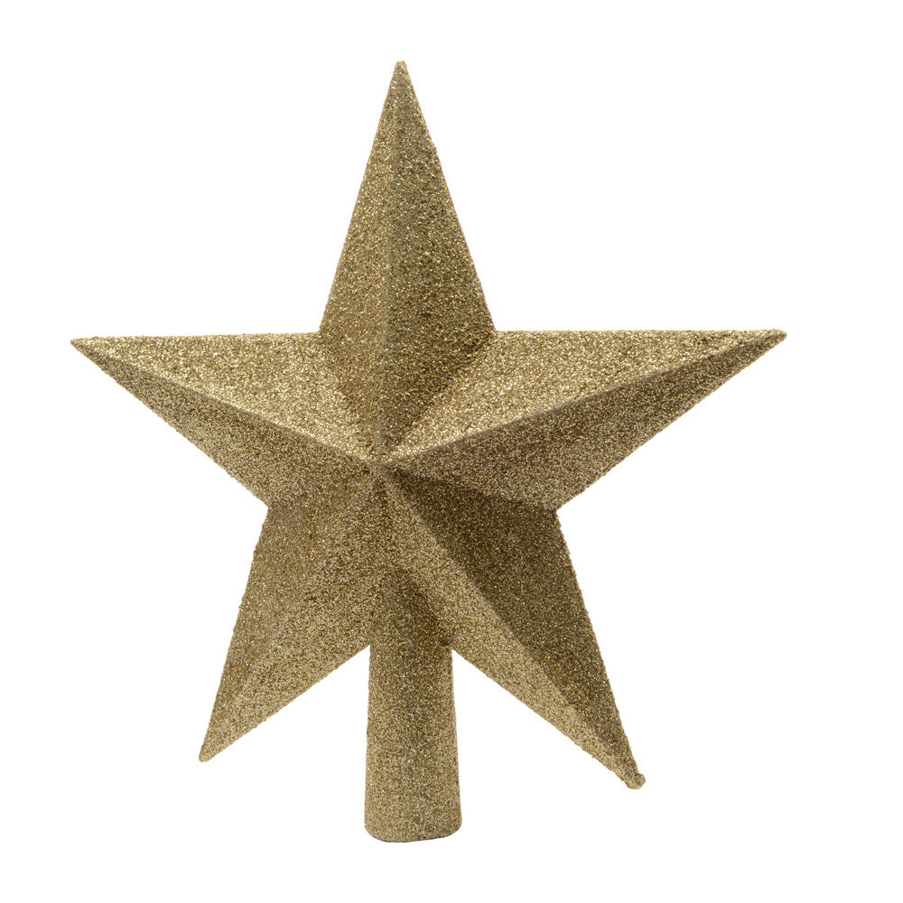 Estrela dourada para Ã¡rvore de natal 19x2,5x19cm_0