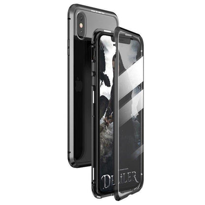Wozinsky Full Magnetic Case Full Body Front and Back Cover with built-in glass for Samsung Galaxy A72 4G black-transparent_1