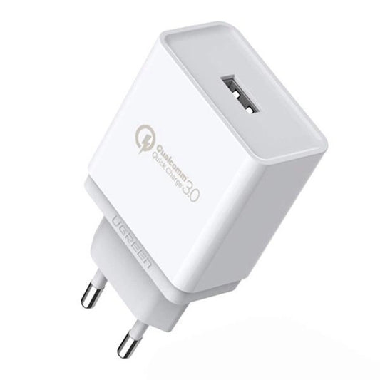 Ugreen CD122 Quick Charge 3.0 18W 3A USB Fast Charger White (10133)_0