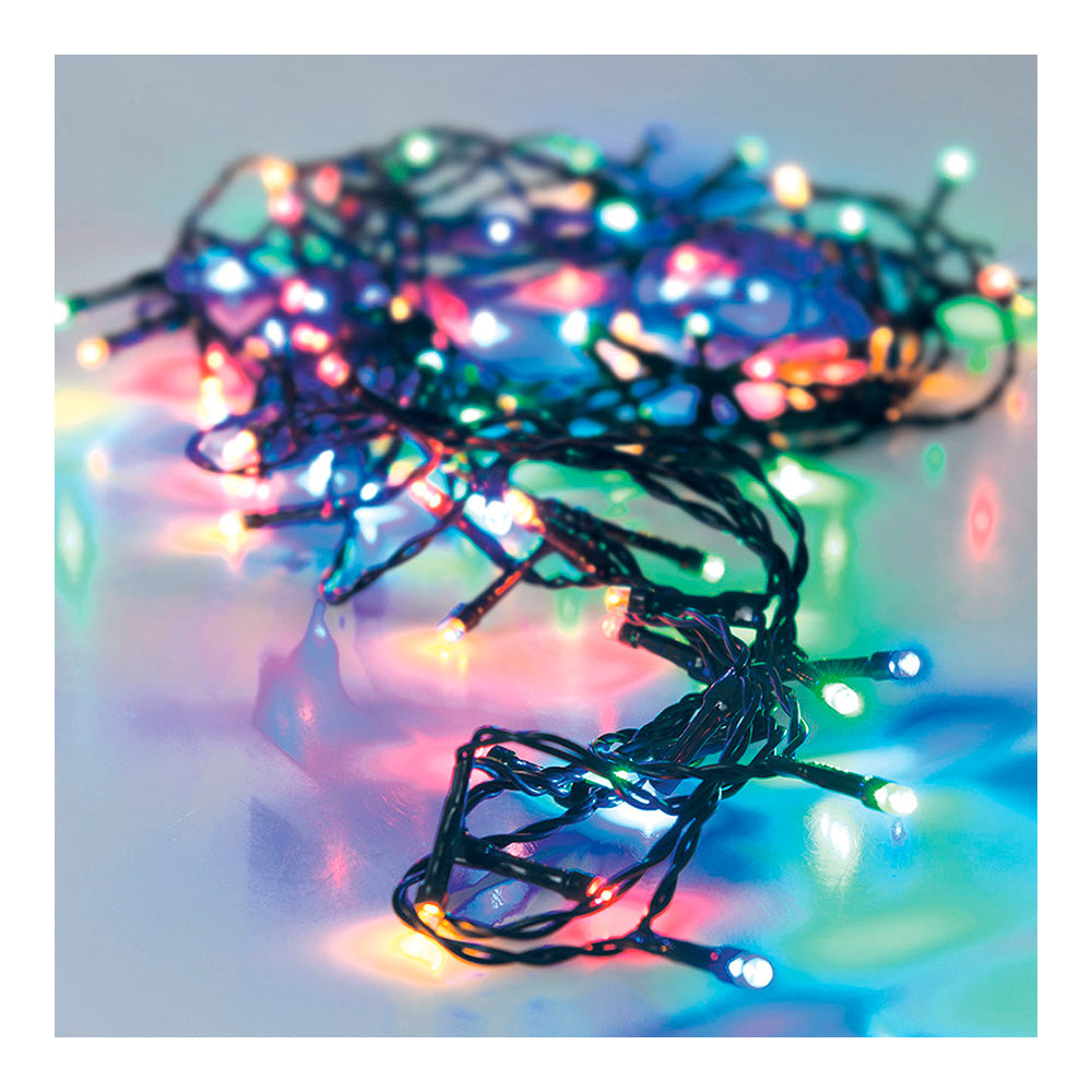 Grinalda 80 leds multicor multifunÃ§Ãµes 220v ip44 9m_0