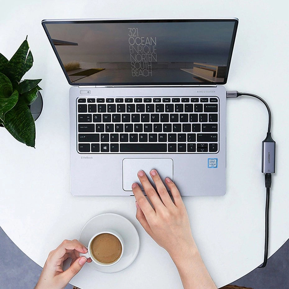 Ugreen external network adapter RJ45 - USB Type C (1000 Mbps / 1 Gbps) Gigabit Ethernet gray (CM199)_10