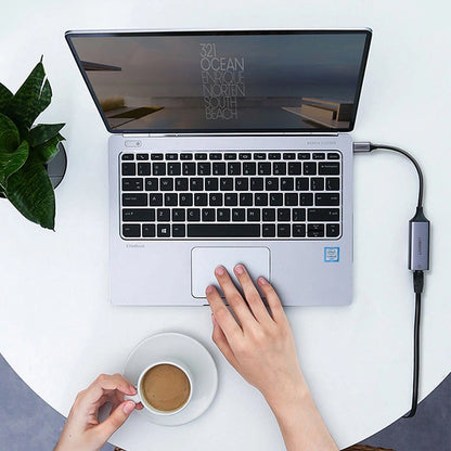 Ugreen external network adapter RJ45 - USB Type C (1000 Mbps / 1 Gbps) Gigabit Ethernet gray (CM199)_10