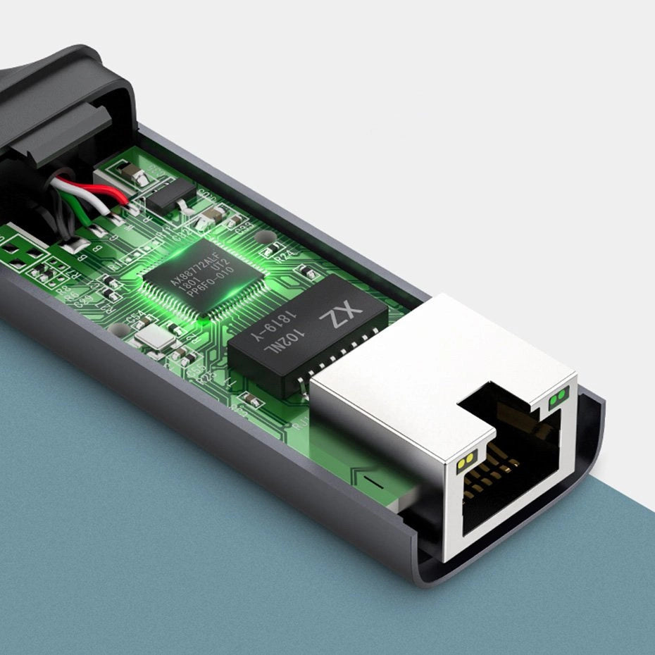 Ugreen external network adapter RJ45 - USB Type C (1000 Mbps / 1 Gbps) Gigabit Ethernet gray (CM199)_5