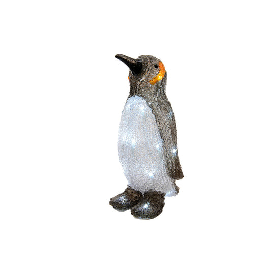 Pinguim acrÃ­lico led, 16x17x33cm. lumineo_0