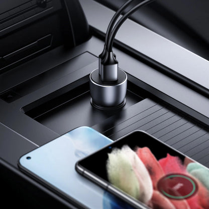 Ugreen fast car charger 2x USB 36W Quick Charge SCP FCP AFC gray (CD213 10144)_4