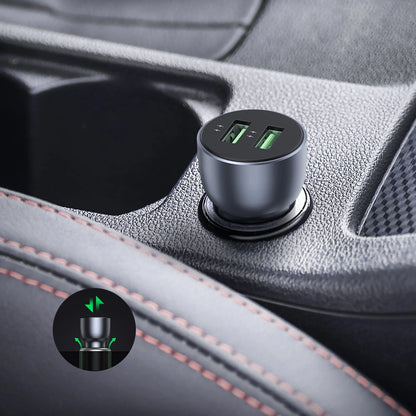 Ugreen fast car charger 2x USB 36W Quick Charge SCP FCP AFC gray (CD213 10144)_5