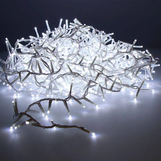 Grinalda led compact intermitente branco frio 500 leds ip44 cabo branco 16m_0