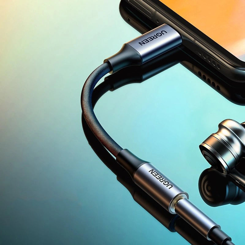 Ugreen AV161 adapter for headphones mini jack 3.5 mm (female) / USB-C (male) 10 cm - black_5