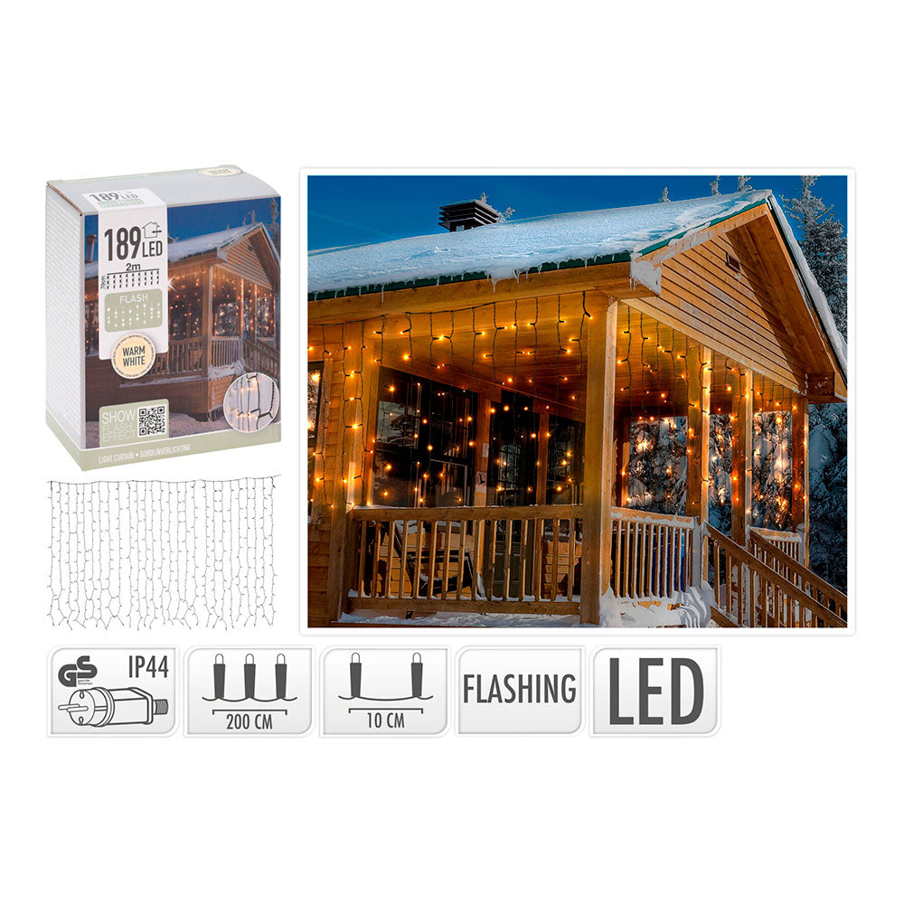 Cortina 189 leds flash branco quente ip44 2x0,7m_0