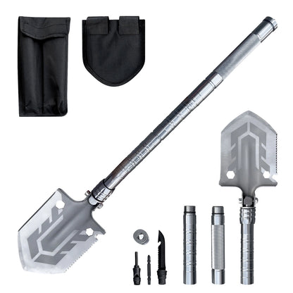 Survival shovel 10-in-1 folding shovel with knife, screwdriver, glass breaker_0