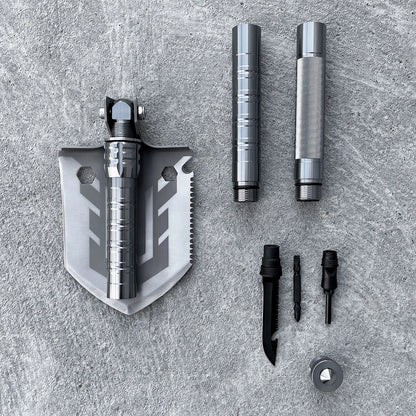 Survival shovel 10-in-1 folding shovel with knife, screwdriver, glass breaker_6