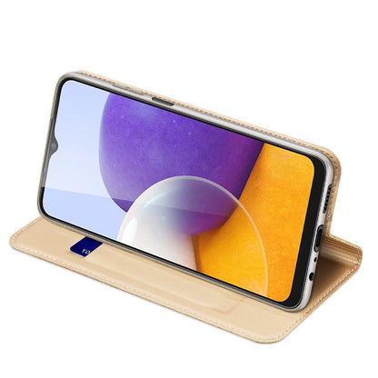 Dux Ducis Skin Pro Bookcase type case for Samsung Galaxy A22 4G golden_5