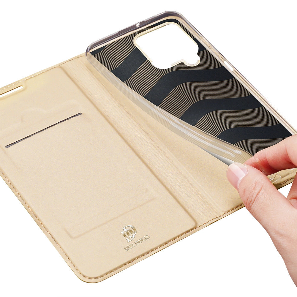 Dux Ducis Skin Pro Bookcase type case for Samsung Galaxy A22 4G golden_7
