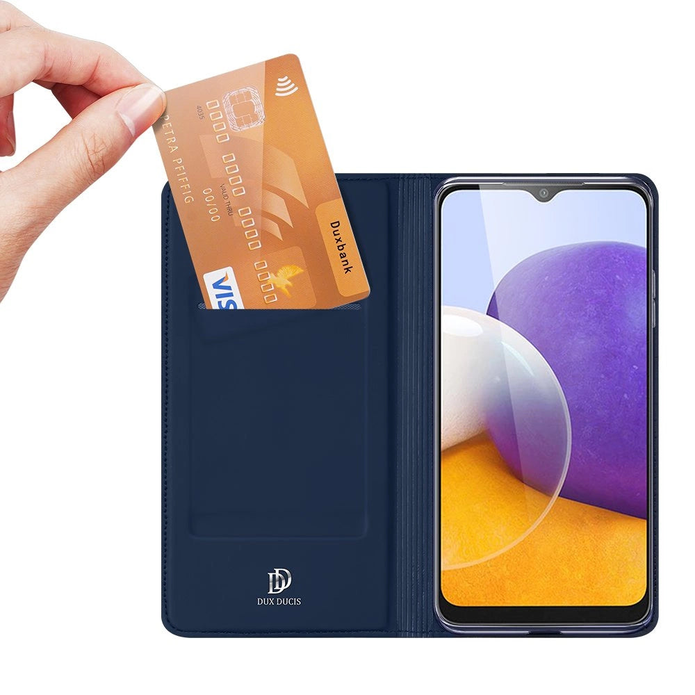 Dux Ducis Skin Pro Bookcase type case for Samsung Galaxy A22 4G blue_1