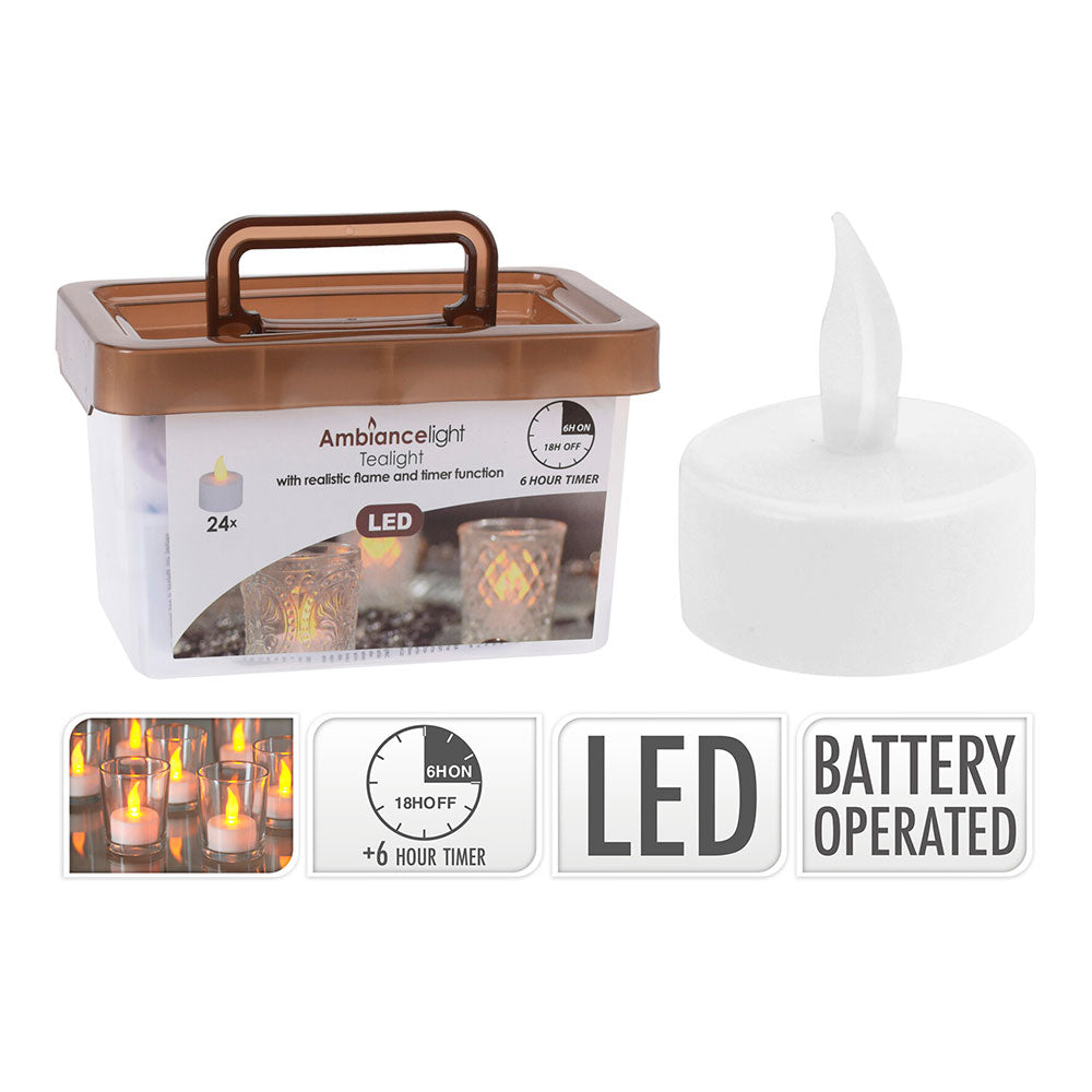Kit 24 velas led efeito chama real_0