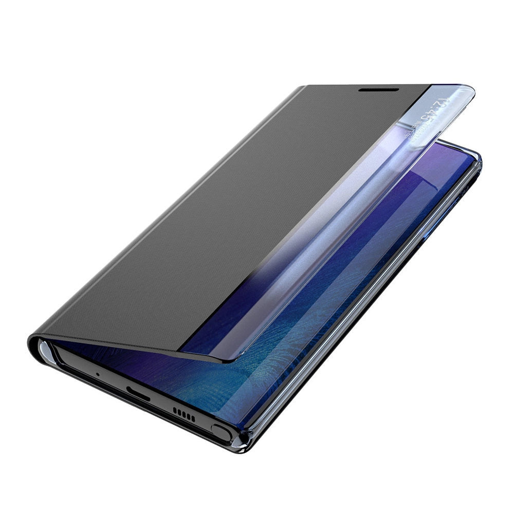 Sleep Case Bookcase Type Case with Smart Window for Samsung Galaxy A22 4G blue_4