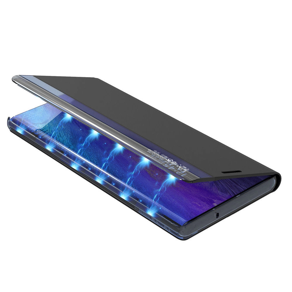 Sleep Case Bookcase Type Case with Smart Window for Samsung Galaxy A22 4G blue_7