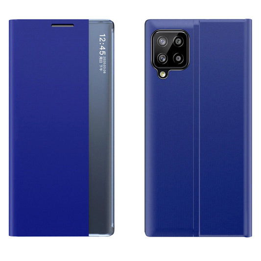 Sleep Case Bookcase Type Case with Smart Window for Samsung Galaxy A22 4G blue_0