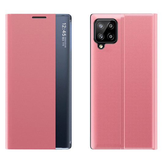 Sleep Case Bookcase Type Case with Smart Window for Samsung Galaxy A22 4G pink_0