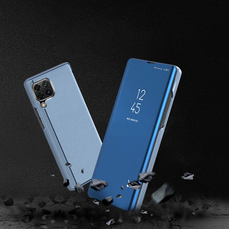 Clear View Case cover for Samsung Galaxy A22 4G blue_3
