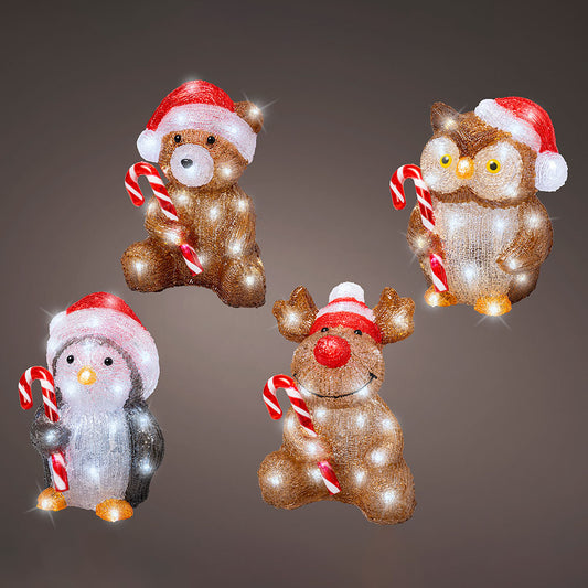 Bonecos de natal com led para exterior a pilhas modelos sortidos 491338_0