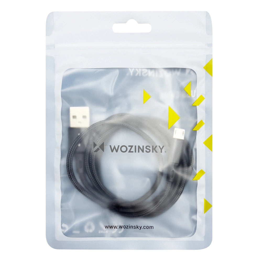 Wozinsky cable USB - microUSB 2,4A 1m black (WUC-M1B)_4