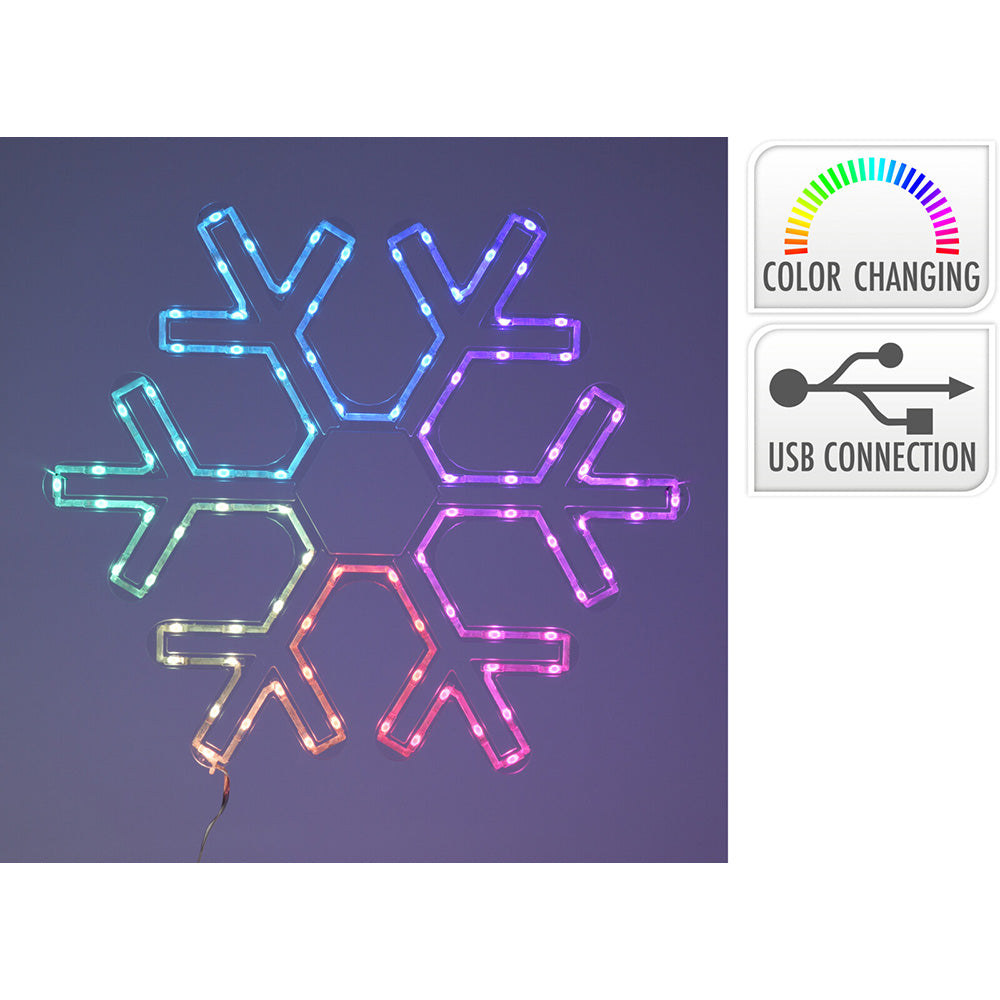 Adorno led copo de nieve 50 x 43 cm, rgb, 90 led, ligaÃ§Ã£o usb._0