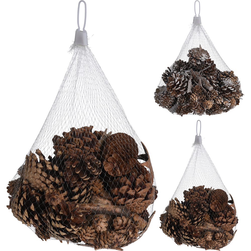 Pinhas para decorar, 2 modelos, com e sem efeito neve_0